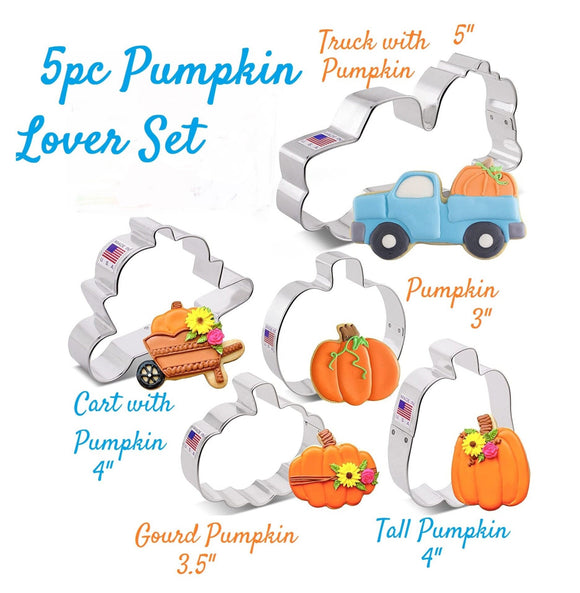 everything pumpkin cookie cutter set