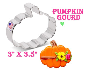 gourd pumpkin cookie cutter by ann clark