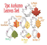 huge set of autumn leaf cookie cutters