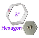 hexagon cookie cutter by ann clark