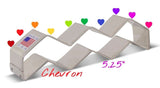 chevron shape cookie cutter