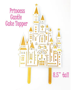 princess castle cake topper