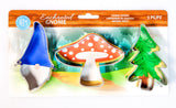 3pc Gift Boxed Enchanted Forest Cookie Cutter Set, Gnome Mushroom and Woodland Tree