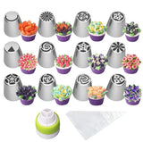 87pc Icing Tips and Cake Decorating Set in Unicorn Gift Box, Russian Frosting Tips, Piping Bags and Cake Decorator Tools