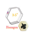 3pc Hexagon Shape Cookie Cutter Set, FREE SHiPPiNG Ann Clark