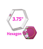 3pc Hexagon Shape Cookie Cutter Set, FREE SHiPPiNG Ann Clark