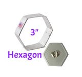 3pc Hexagon Shape Cookie Cutter Set, FREE SHiPPiNG Ann Clark