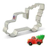 Truck with Christmas Tree 5" shaped cookie cutter