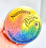 9pc Mini  Numbers Cookie Cutter Set in a Tin