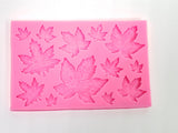 Maple Leaf Silicone Fondant Mold, Autumn Leaves for Sugarcraft Gumpaste and Frosting Shapes