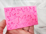 Maple Leaf Silicone Fondant Mold, Autumn Leaves for Sugarcraft Gumpaste and Frosting Shapes