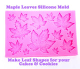 maple leaf silicone mold for fondant