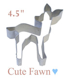 cute fawn deer cookie cutter