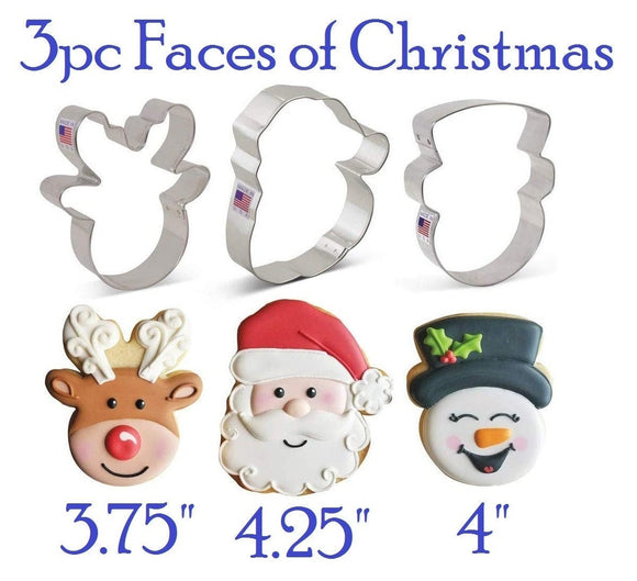 Ann Clark Christmas faces cookie cutters