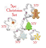 5 piece Christmas cookie cutter set