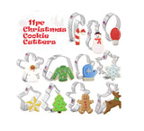 11pc Christmas Cookie Cutter Set, Holiday Cookie Cutters by Ann Clark