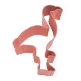 Pink Flamingo Cookie Cutter, Pink Coated Steel Cookie Cutters