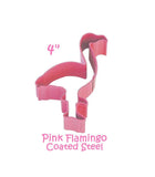 Pink Flamingo Cookie Cutter, Pink Coated Steel Cookie Cutters