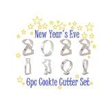 6pc New Year's Eve Cookie Cutter Set, Ann Clark Celebrate 2022 Chinese New Year