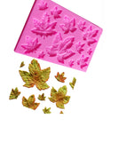 Maple Leaf Silicone Fondant Mold, Autumn Leaves for Sugarcraft Gumpaste and Frosting Shapes