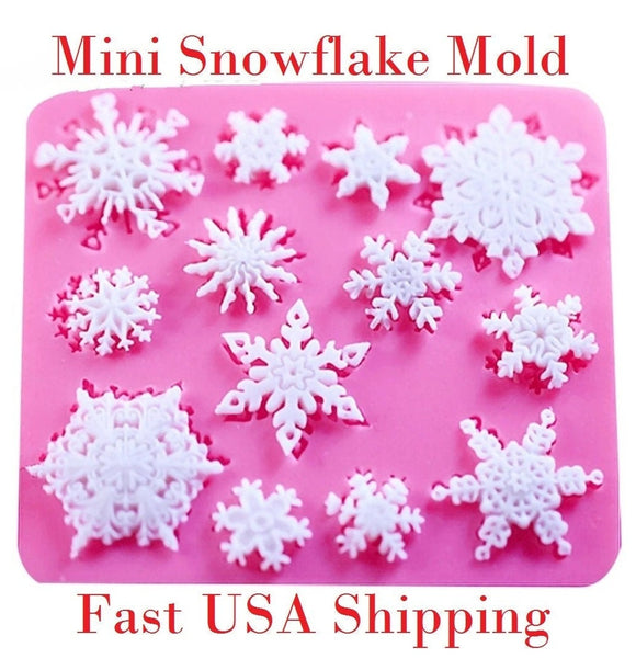 snowflake silicone fondant mold