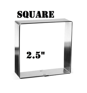 2.5" Square Cookie Cutter, Geometry Math