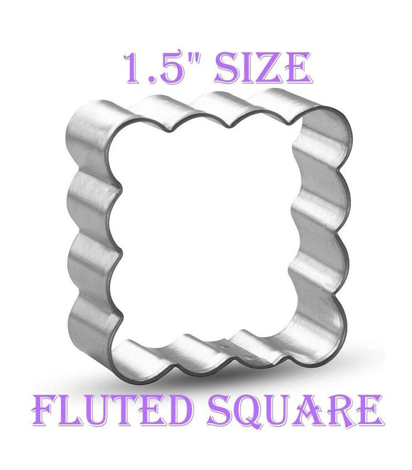 mini fluted square cookie cutter