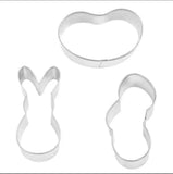 3pc Easter Cookie Cutter Carded Set, Cute Bunny Jellybean and Easter Eggs