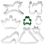 Fairy Tale Princess Cookie Cutter Boxed Set, 8pc Castle, Gown, Frog, Magic Wand, Unicorn