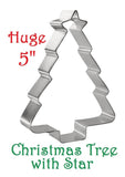 Christmas tree with star cookie cutter