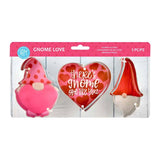 Valentine's Day Gnome Love 3pc Cookie Cutter Set