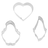 Valentine's Day Gnome Love 3pc Cookie Cutter Set