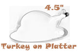 thanksgiving turkey on a platter cookie cutter 