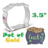 pot of gold cookie cutter for St Patrick's Day