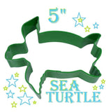 green coated sea turtle cookie cutter