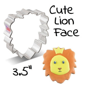 cute lion face cookie cutter