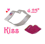 kiss lips cookie cutter for Valentine's Day