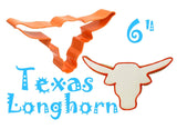 orange coated texas longhorn cookie cutter