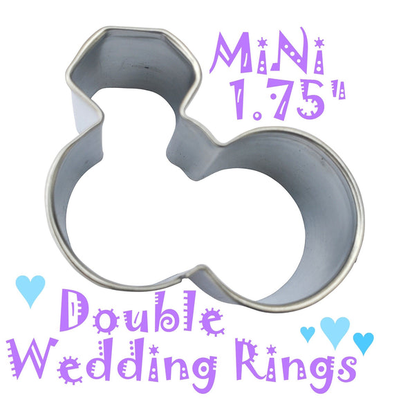 mini double wedding ring cookie cutter