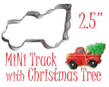 bite sized truck with tree cookie cutter