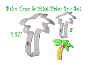 palm tree and mini palm cookie cutters