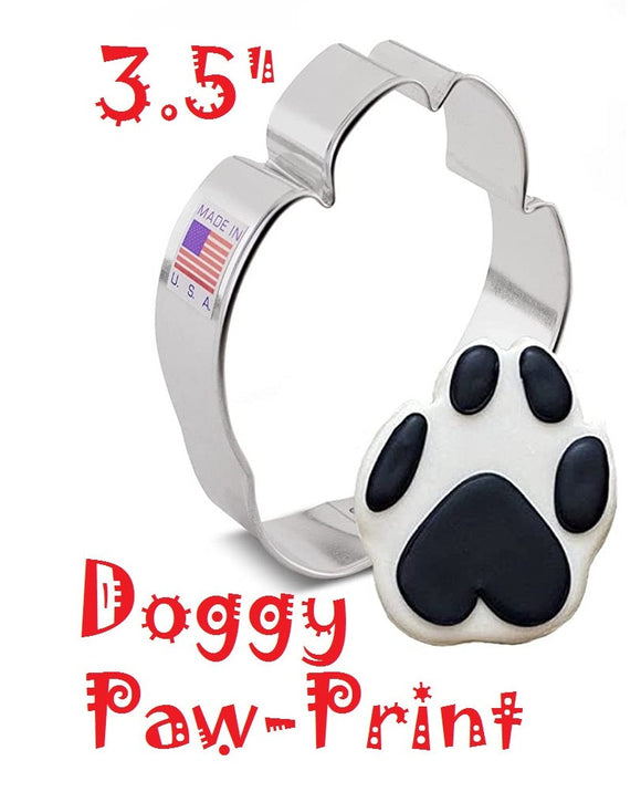 dog paw print cookie cutter