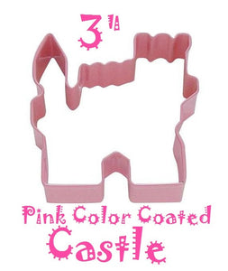 pink castle cookie cutter