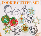 6pc Christmas Cookie Cutter Set, Holiday Cookie Cutters 