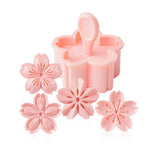 5pc Cherry Blossom Cookie Cutter and Stamps Set