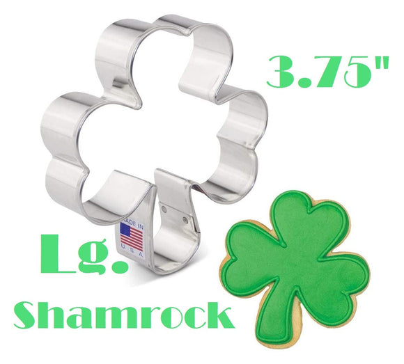 large shamrock cookie cutter for St Patricks Day