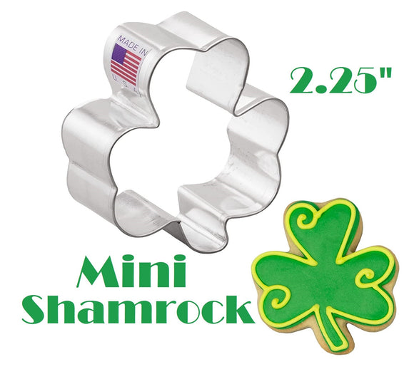 mini shamrock cookie cutter for St Patricks Day