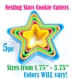 Huge Lot Nesting Christmas Cookie Cutter Set, Plastic Biscuit Cutters GiFT