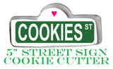 street sign cookie cutter