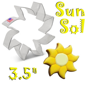 Sun Cookie Cutter, Beach and Sunshine Shape, El Sol